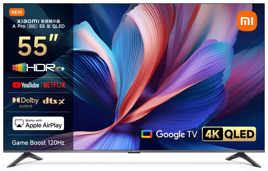 [開箱] 小米 Xiaomi A Pro 2026 55型 QLED Google TV 杜比 DTS